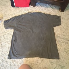 Oversized Comfort Colors Gray Skeleton Coffee Graphic T-Shirt 2XL
