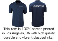 Housekeeping polo shirt, Staff shirt, Employee polo shirt, Uniform, Hospitality