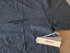 FEAR OF GOD ESSENTIALS BLACK / STRETCH LIMO T-SHIRT (Medium)