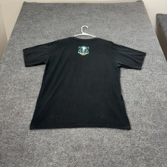 US Navy 7.62 Design T Shirt Mens L Black Cotton Mermaid Skull Graphic Military