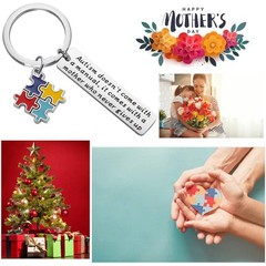 Autism Mom Keychain Autism Awareness Gifts Autism doesn’t Come with a Manual …