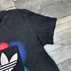Adidas T-shirt Graphic Print Black Mens XL