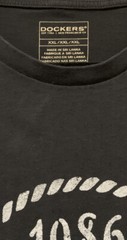 Dockers Sz 2XL Black Graphic T-Shirt EUC