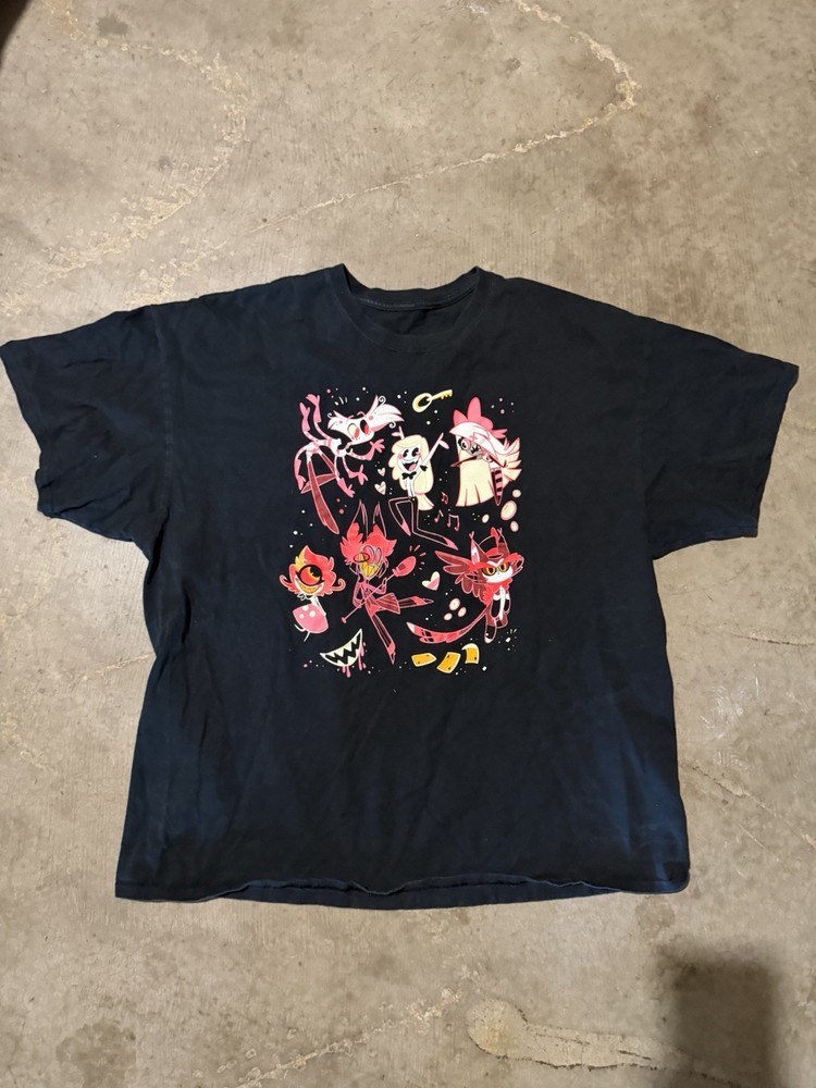 Hazbin Hotel Men’s Tee Size 2XL Measurements In Photos