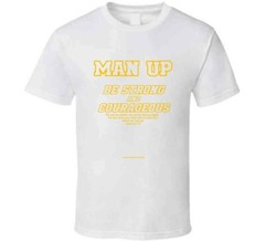 Man Up Be Strong And Courageous Joshua 1 9 Christian Bible Gift T Shirt