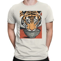 Tiger Ramen Bowl Illustration Men’s T-shirt