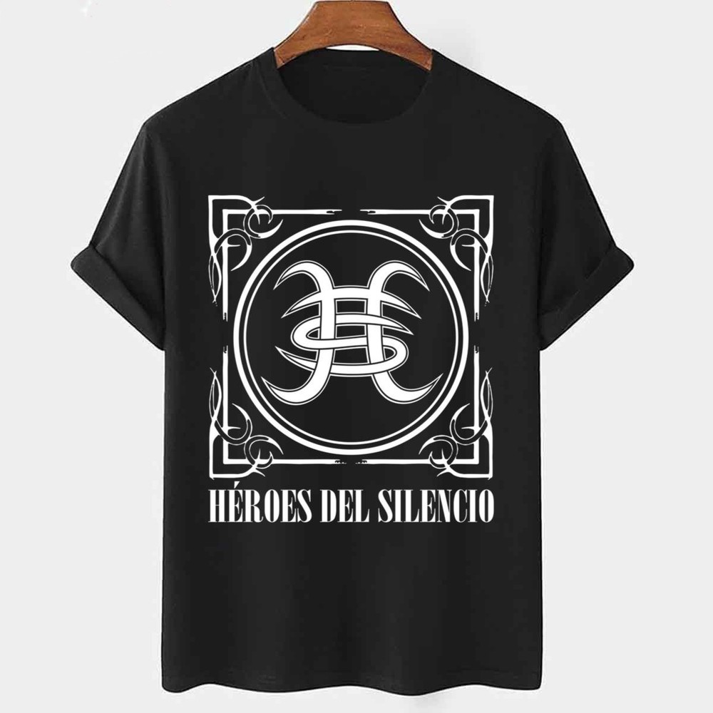 New Heroes Del Silencio Band Short Sleeve Cotton Black T Shirt S-5XL BL85
