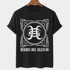 New Heroes Del Silencio Band Short Sleeve Cotton Black T Shirt S-5XL BL85
