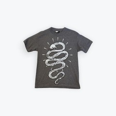 Famous Stars and Straps Mens Snake Graphic T-Shirt Grey Size Medium FSAS Tee