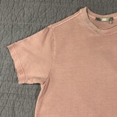 Kith Shirt Men XS Pink Script Logo Embroidered Tee Crewneck Distressed Patina
