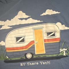 Old Navy Men’s XL Blue Cotton Crew Neck Short Sleeve Travel Graphic T-Shirt