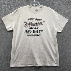 Bubba Gump Mens “What Does Normal Mean Anyway?” T Shirt Gray Size 2X L