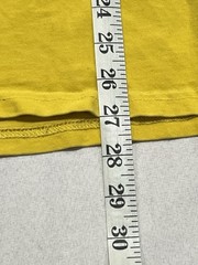 Vans Yellow T-Shirt with Logo On Back& Front Left Chest -Medium