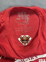 My Father Cigars T Shirt 2XL Red Graphic Tee Tobacco Lounge Style