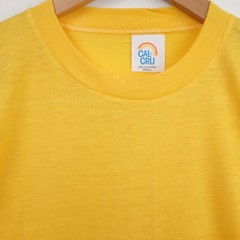 Vintage Cal Cru Adult Small Gold Short Sleeve T-Shirt