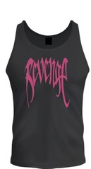 Revenge Pink Gothic Style Graphic Tank Top Sleeveless Streetwear Design