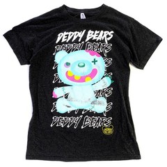 Deddy Bears Graphic T-Shirt Mens Medium Charcoal Grey Zombie Teddy Bear Brisco