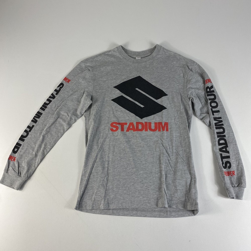 Team Justin Bieber Stadium World Tour 2017 Merch Long Sleeve T-Shirt Size XS