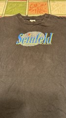 Men’s Vintage 1992 Seinfeld NBC Logo Graphic Shirt XL Extra Large Larry David TV