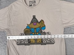 Thanos Marvel Shirt Men Medium Gray 100% Cotton Crew Neck Short Sleeve LootCrate