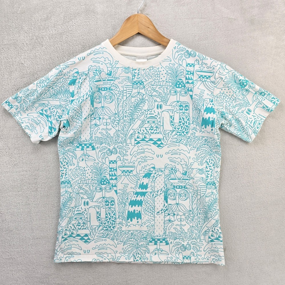 Ikea Steve Harrington Shirt Mens Small All Over Print AOP Graffiti Rare Vintage