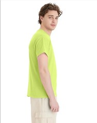 Hanes 5170 5XL EcoSmart Crewneck Short Sleeve Tee Pit to Pit 31″ Safety Green