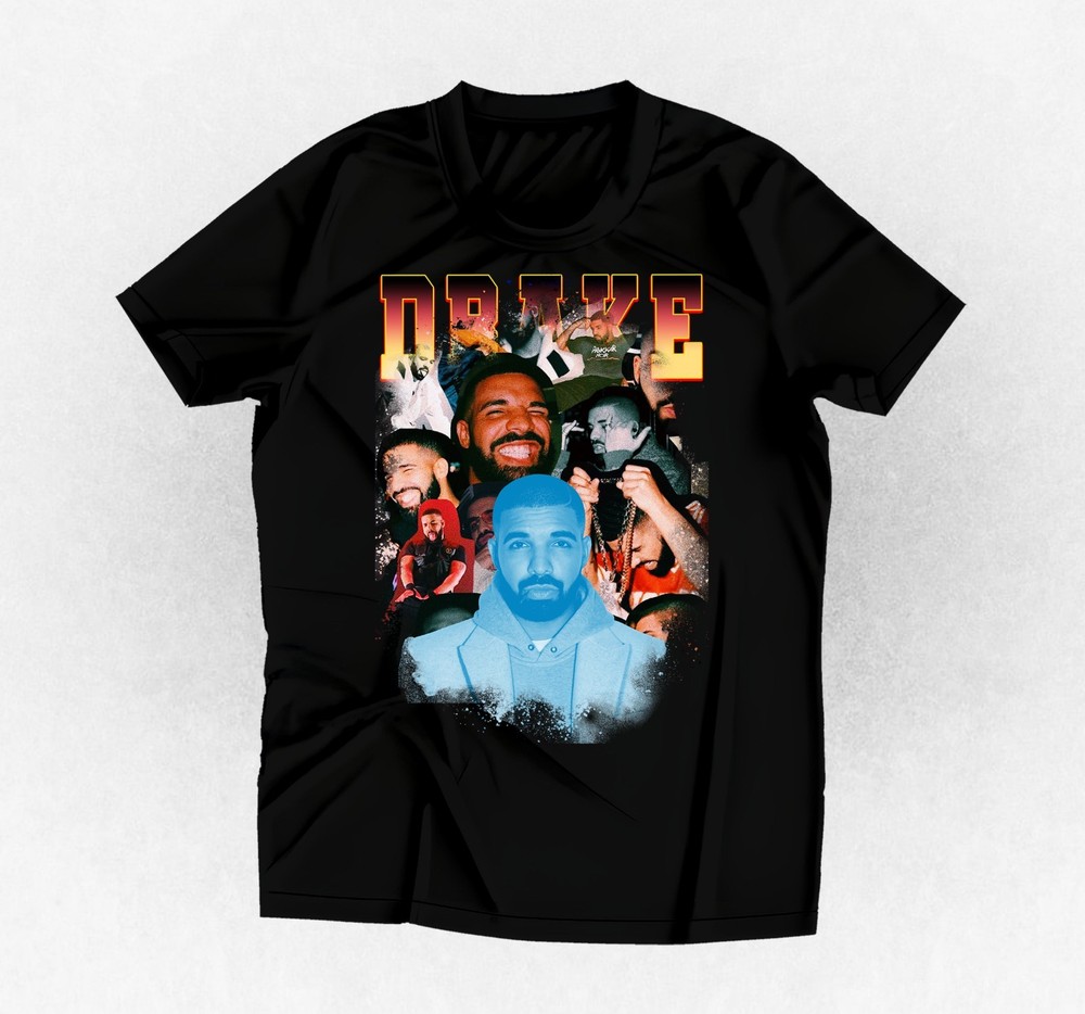 Rapper Drake graphic t-shirt black or any color and size you choose