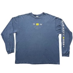 Vintage Old Navy Millennium 2000 Long Sleeve Shirt Mens XL Blue Graphic O2N Y2K