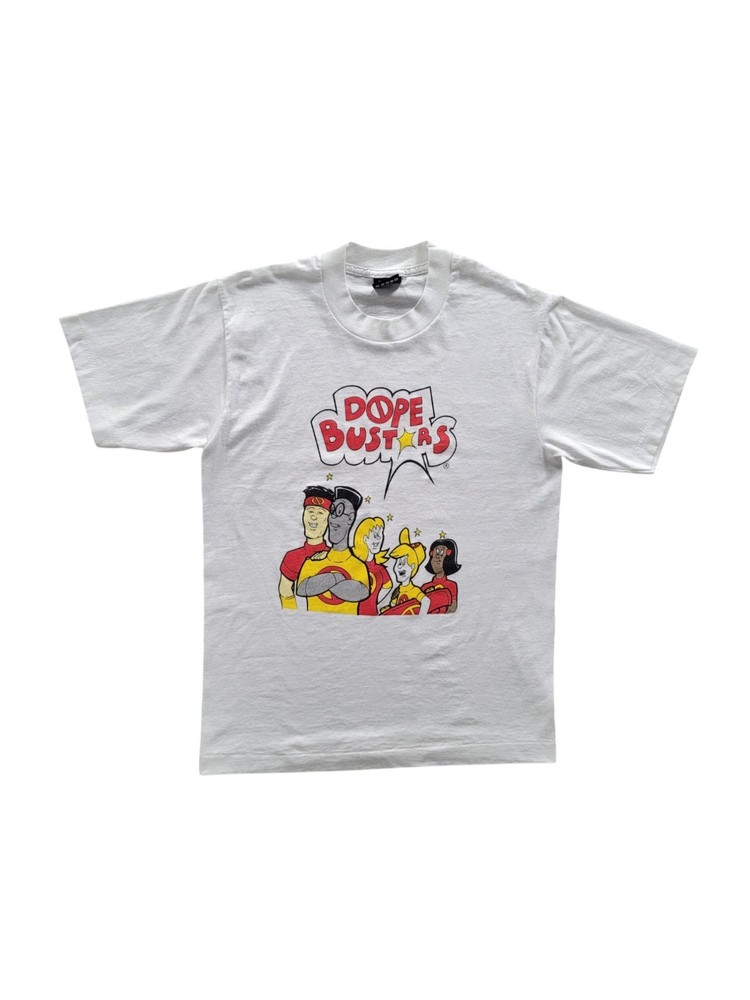 VINTAGE “DOPE BUSTERS” TSHIRT – LAPD DOPE BUSTERS – 80S – LAS ANGELES POLICE DPT