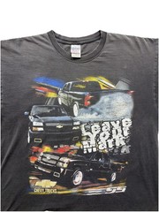 Vintage Chevrolet Chevy Silverado Trucks Black Graphic T Shirt Men’s XL