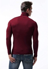Men Turtleneck T-Shirt Long Sleeves Tailored Comfort Fit Lot Thermal Underwear