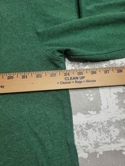 Carhartt Henley Shirt Men L Green Long Sleeve Workwear Loose Fit Pocket Tee