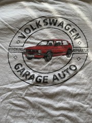 Volkswagen GTI Mk1 T-Shirt Mens Large White VW Euro Garage Repair Graphic Tee