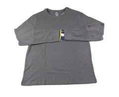 George Men’s Pick Color Long Sleeve Crew-Neck Solid Plain T-Shirts Tee: S-XL