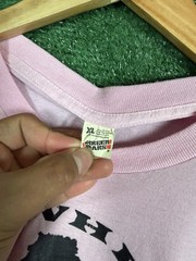 VTG 80s BuckWheat Buck’s Gym Little Rascals Gold’s Gym Pink T-Shirt Size XL