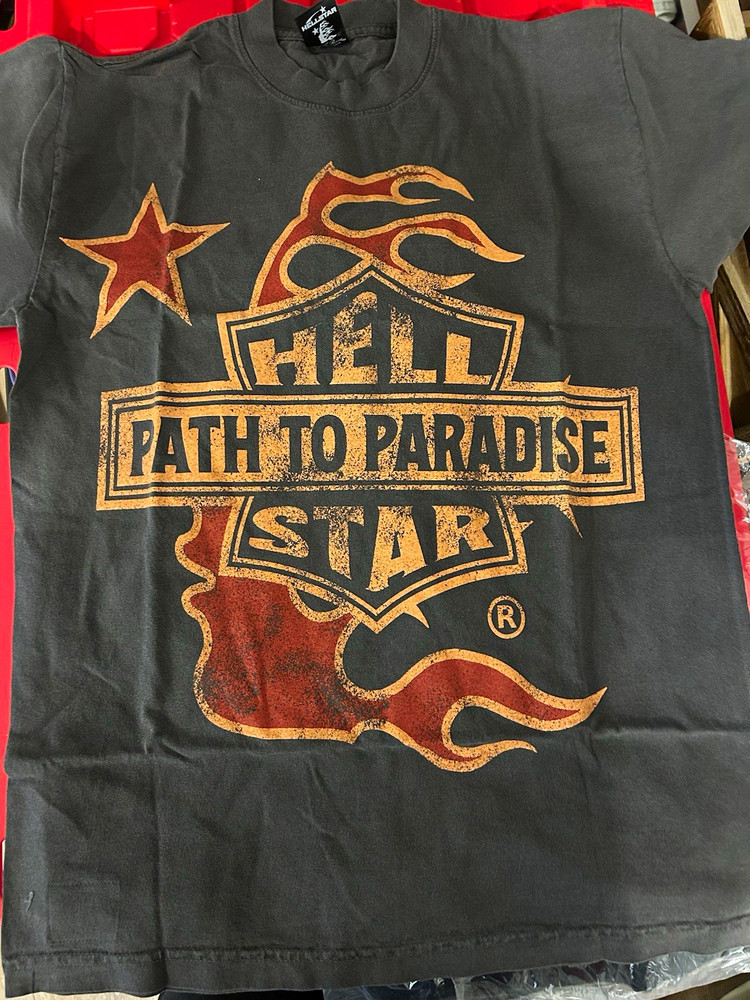HELLSTAR Path to Paradise Tour Graphic Print Black Men’s T-Shirt Crew Neck S