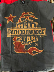 HELLSTAR Path to Paradise Tour Graphic Print Black Men’s T-Shirt Crew Neck S