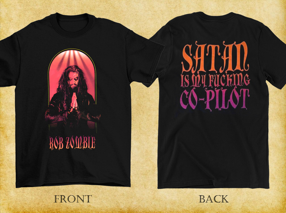 2 sides VTG 1998 Rob Zombie Satan Is My F Shirt Classic Black S-5XL