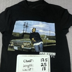 Ice Cube Shirt Mens Small Rap Hip Hop Car Graphic Tee T-Shirt Classic Music Band