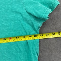 American Eagle Outfitters T Shirt Mens Large Aqua Embroidered Logo Athletic Fit