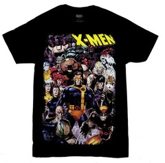 X-Men New Adult T-Shirt – Jim Lee Giant Group Surrounding Cyclops at Center