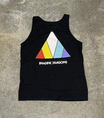 Imagine Dragons Evolve Music Band Black Double Sided Tank Top Adult Size Small