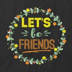 Let It Friends TShirt Tee Short-Sleeved Cotton CLOTHING POSITIVE S1BCA720