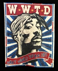 AWDis Inc. What Would Tupac Do? WWTD Black Hoodie Sweatshirt Size S