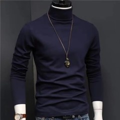 Sweatwear Mens Anti-pilling High Quality Knitted Turtlene Sweater Slim Fit Lon