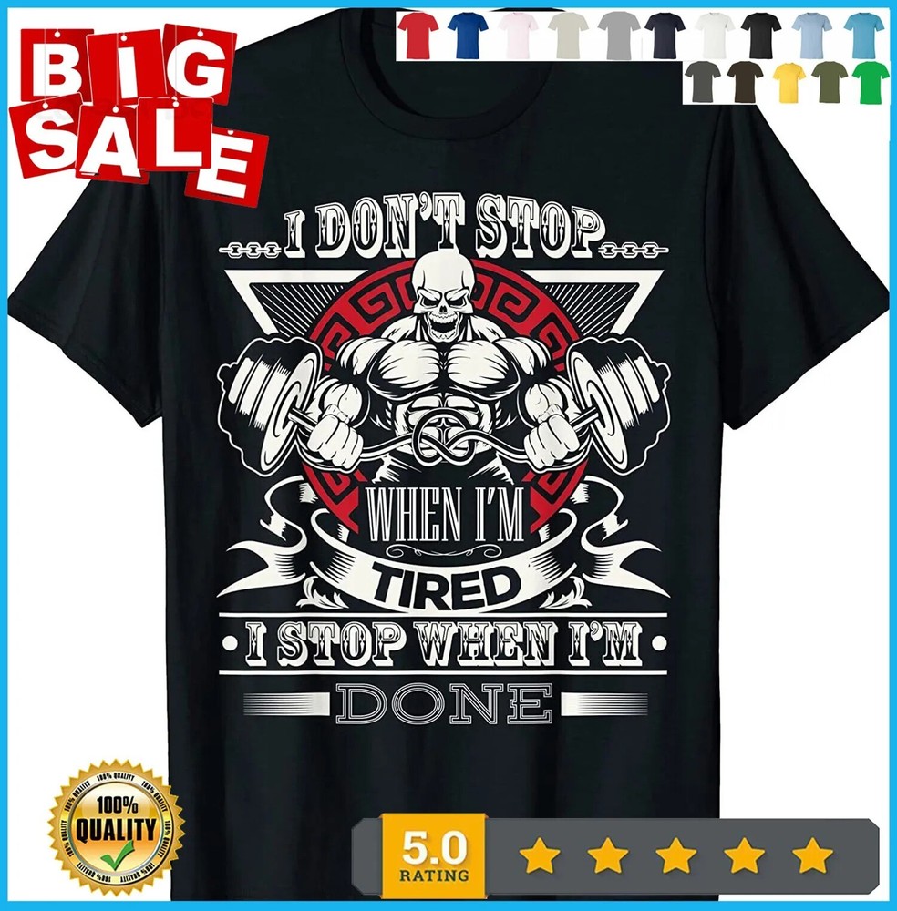 2025/NEW LIMITED Fitness Motivational Gym Workout Bodybuilding Bodybuilder T-Shi