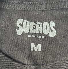Sueños Chicago Graphic Print Logo T-Shirt Black Men’s Size M