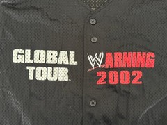 WWE Global Warning Shirt 2002 – Mint Condition NEVER WORN (Melbourne AUS Tour)