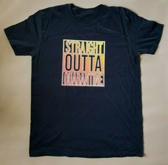 Straight Outta Quarantine Social Distancing Pandemic Graphic T-Shirts Large New