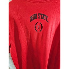 Ohio State Buckeyes Shirt Men Medium Red NCAA Football Dri Fit Tee Nike Athletic